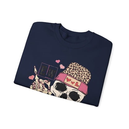 Skull & Flowers 'Ew Love' Crewneck Sweatshirt