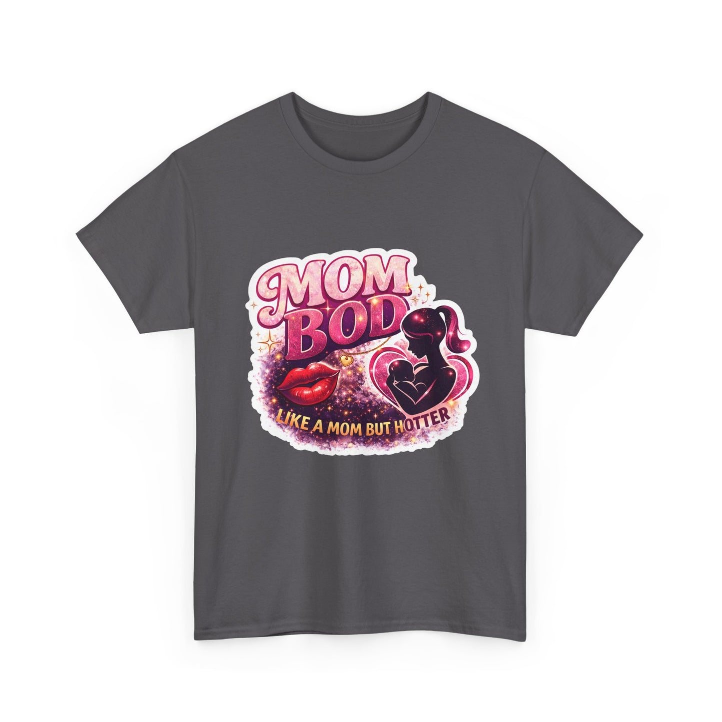 Mom Bod Graphic Tee — "Mom Bod Like A Mom But Hotter" Cute Retro Mother's Day Shirt