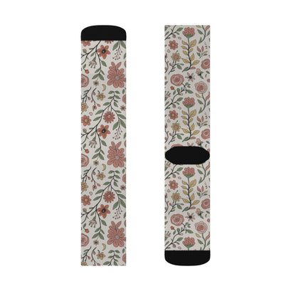 Floral Sublimation Socks | Cozy