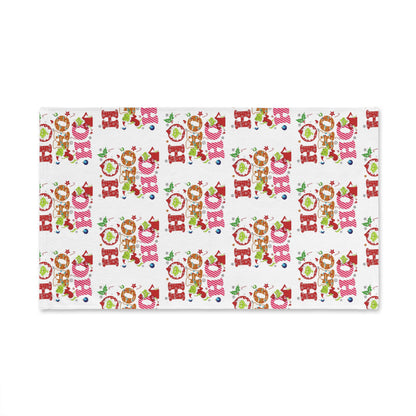 White- Grinch HoHoHo- Festive Hand Towel