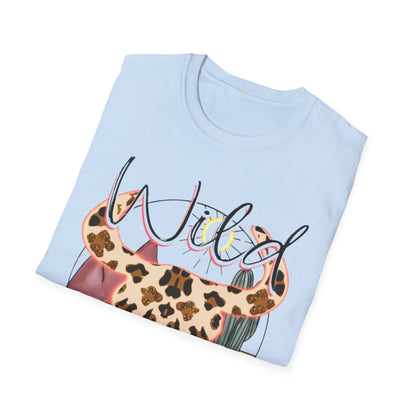 Desert Leopard Cow Skull T-Shirt — Southwestern Sun-Soaked Graphic Tee