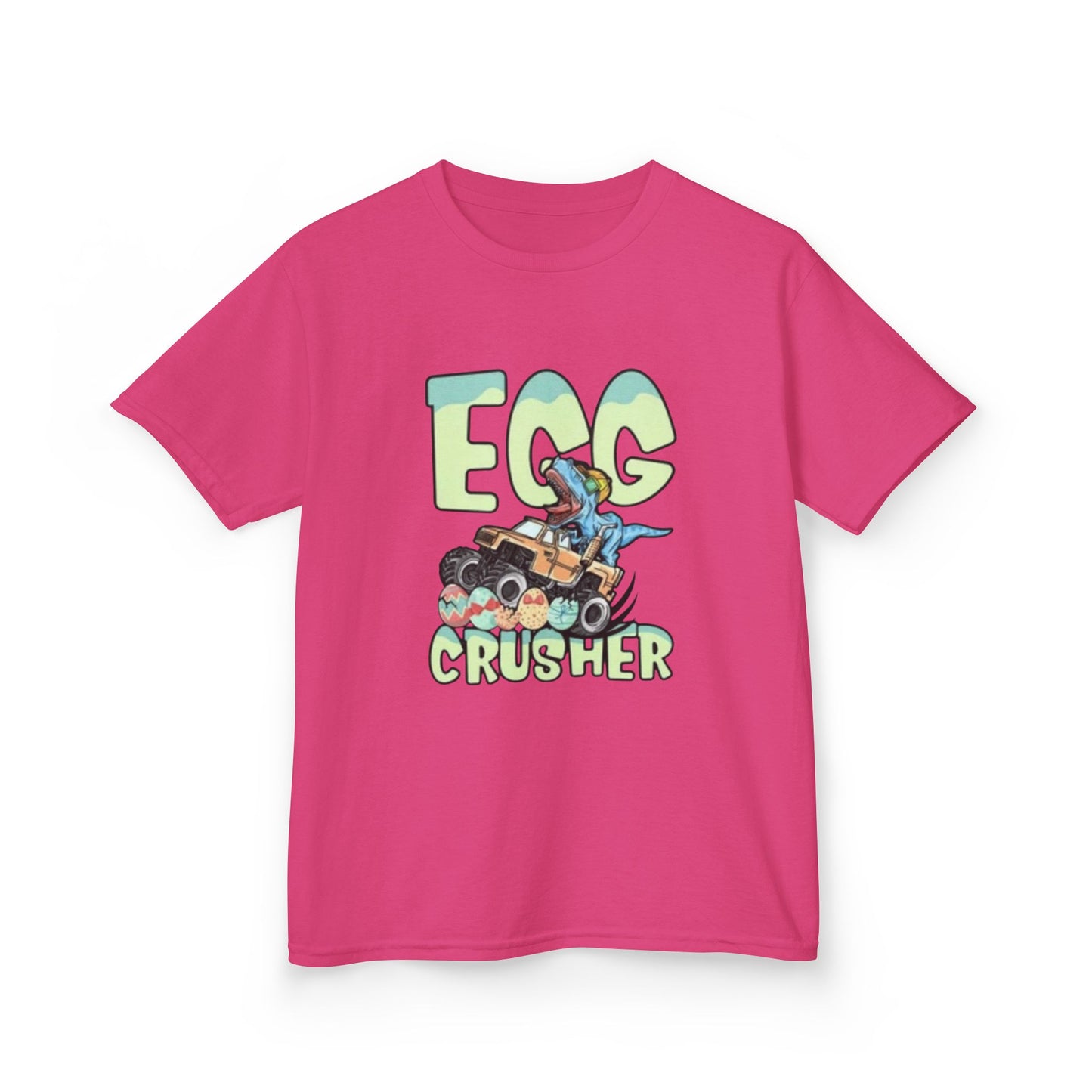 Kids T‑Shirt — 'Egg Crusher' Cartoon Truck Easter Tee