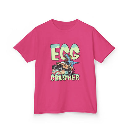 Kids T‑Shirt — 'Egg Crusher' Cartoon Truck Easter Tee