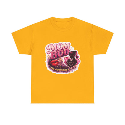 Mom Bod Graphic Tee — "Mom Bod Like A Mom But Hotter" Cute Retro Mother's Day Shirt
