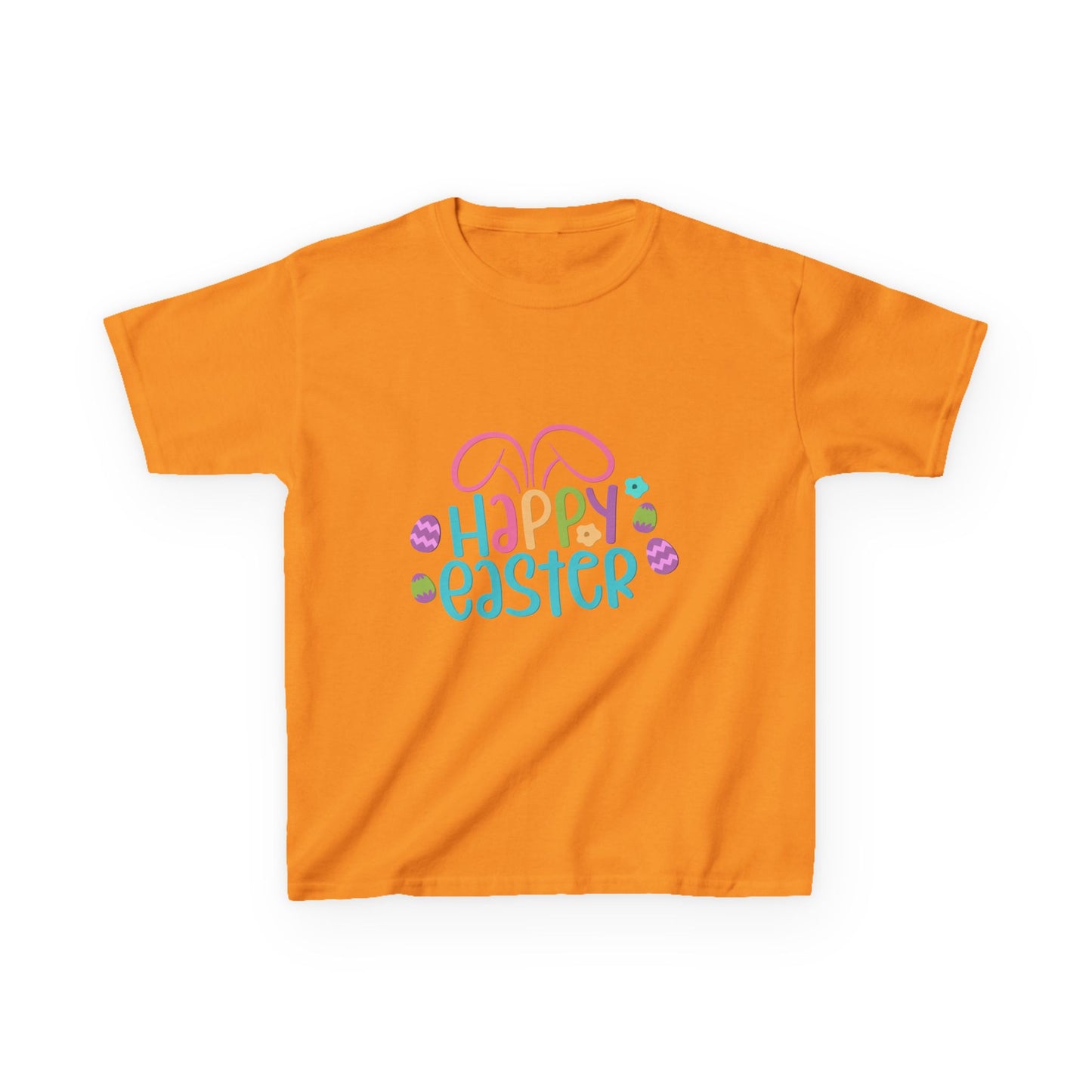 Happy Easter Kids Tee — Bunny Ears & Easter Eggs Holiday Shirt