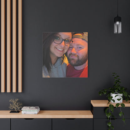 Personalized Stretched Canvas Print, Custom Wall Art, Home Decor, Gift for Couples, Anniversary, Homewarming