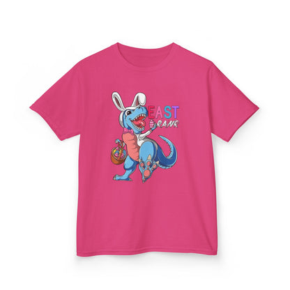 Kids 'Beast of Easter' Dino Bunny T‑Shirt — Cute Easter Dino with Basket