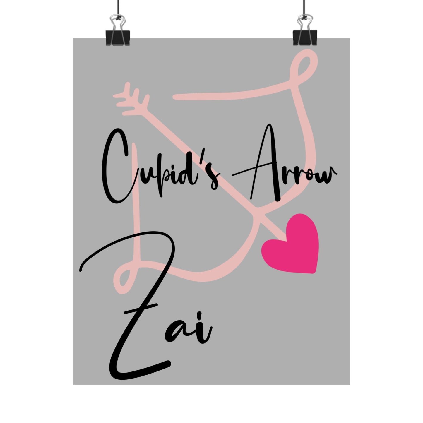 Cupid's Arrow Matte Vertical Posters Merch