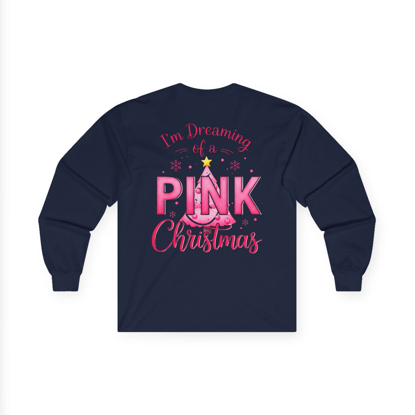 Pink Christmas Unisex Ultra Cotton Long Sleeve Tee