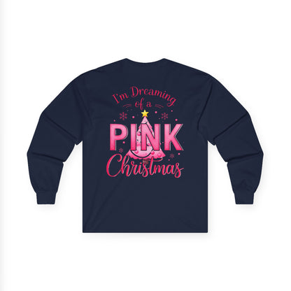 Pink Christmas Unisex Ultra Cotton Long Sleeve Tee