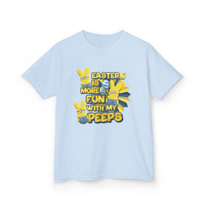 Kids Tee — "Easter Is More Fun With My Peeps" Cute Bunny & Chick Design