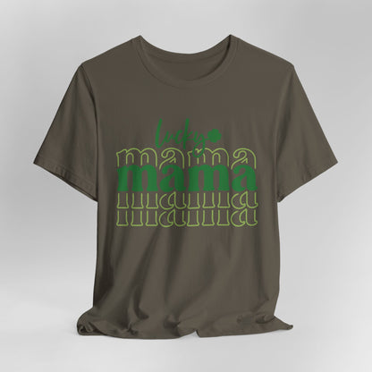 Lucky Mama T‑Shirt — St. Patrick’s Day Green Mama Tee