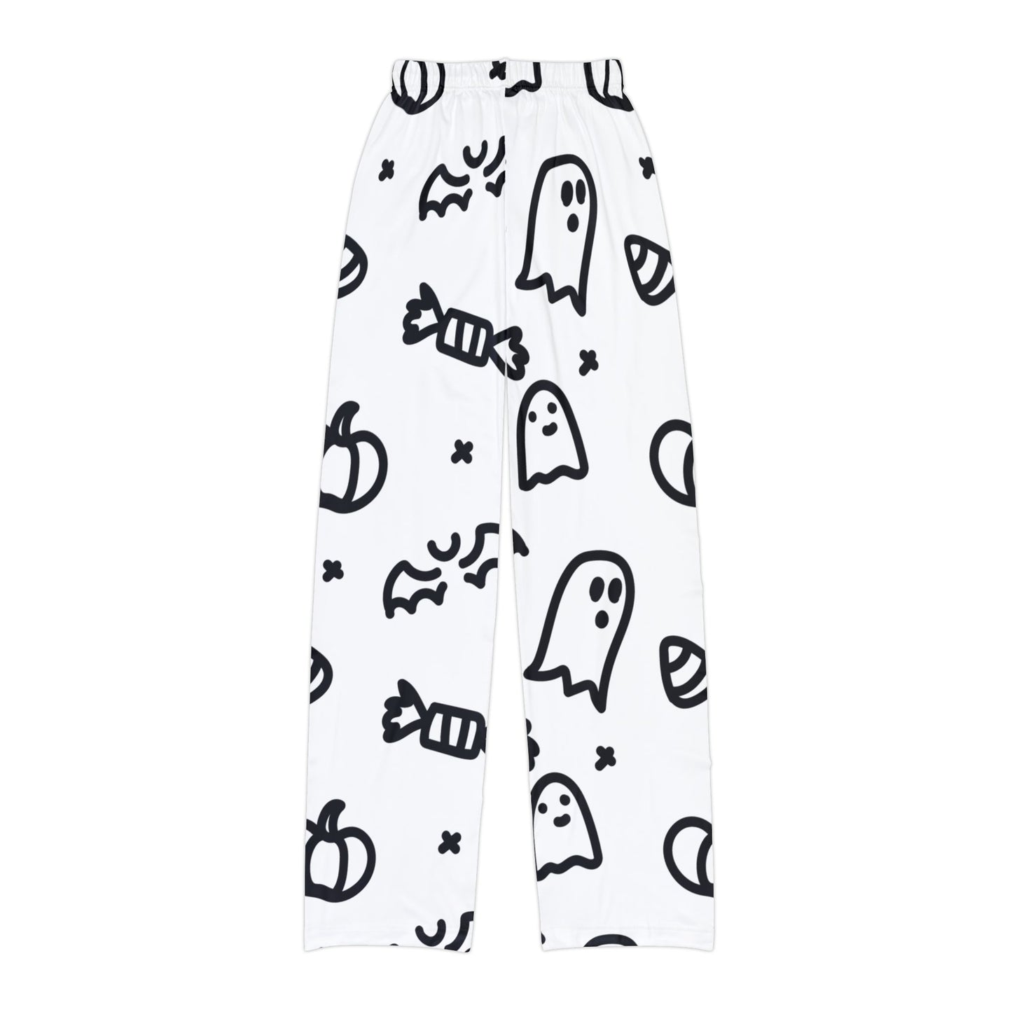 Halloween Kids Lounge Pants, Ghost Print Pajama Pants, Cozy Lounge Wear, Children’s Halloween Pajamas, Fun Holiday Sleepwear