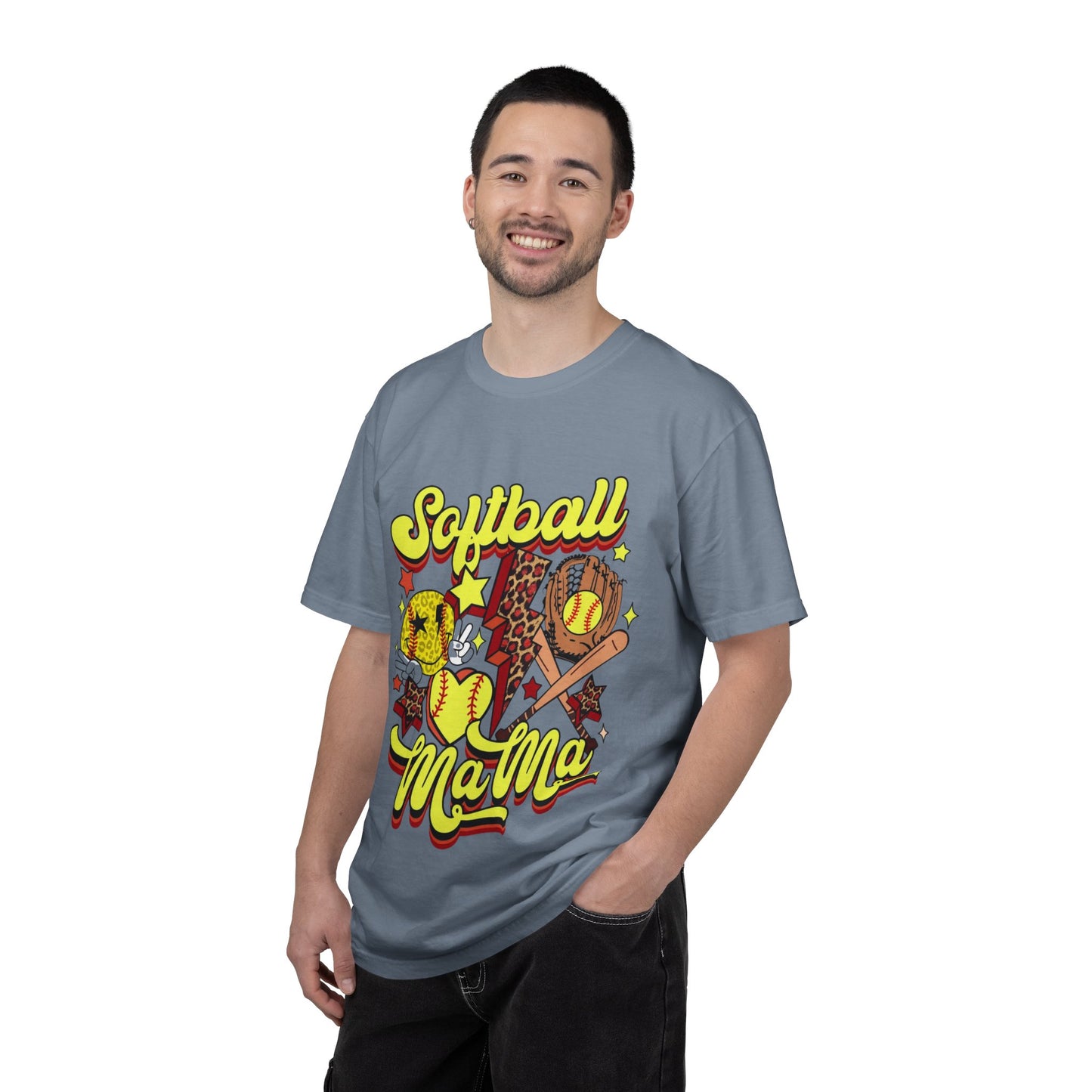 Softball Mama T-Shirt — Retro Softball Mom Graphic Tee