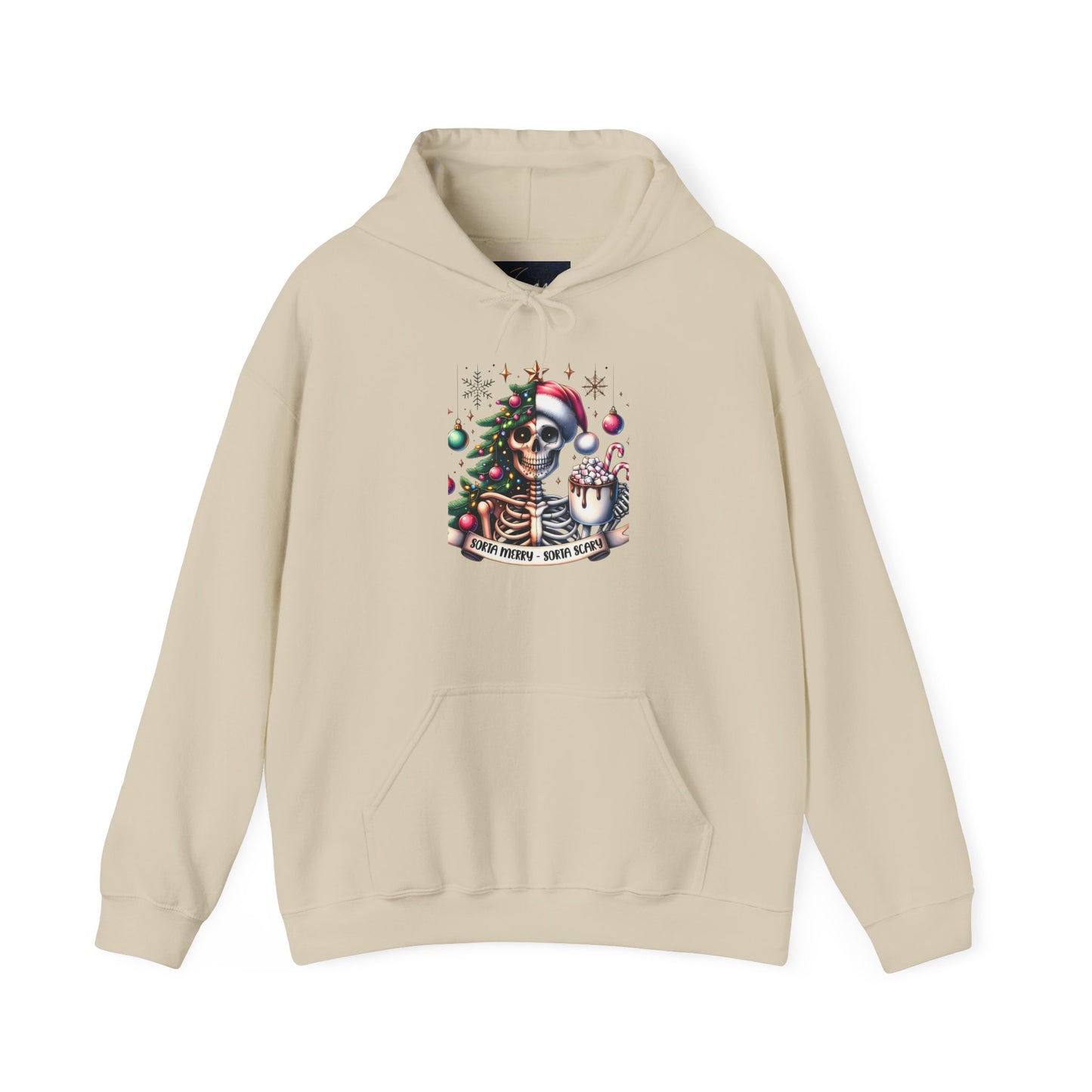 Sorta scary,  sorta merry. Unisex Heavy Blend™ Hooded Sweatshirt