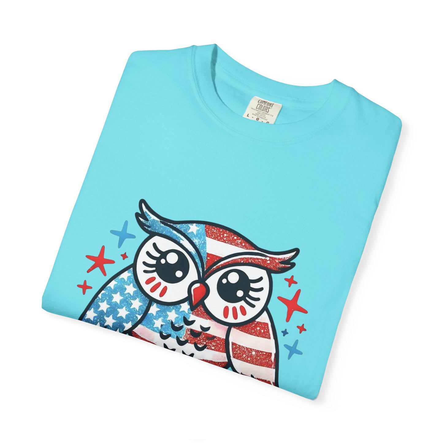 Patriotic 'Hoot for Freedom' Owl T-Shirt