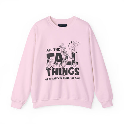 Fall Vibes Crewneck Sweatshirt, ALL THE FALL THINGS.