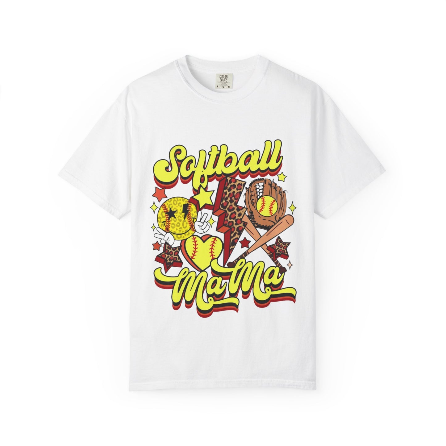 Softball Mama T-Shirt — Retro Softball Mom Graphic Tee