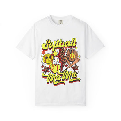 Softball Mama T-Shirt — Retro Softball Mom Graphic Tee