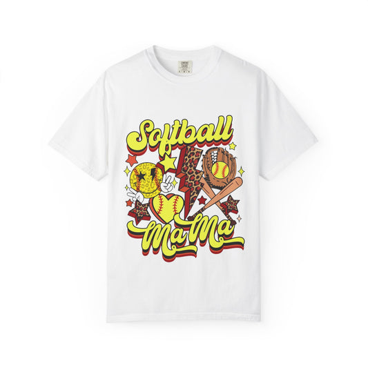 Softball Mama T-Shirt — Retro Softball Mom Graphic Tee