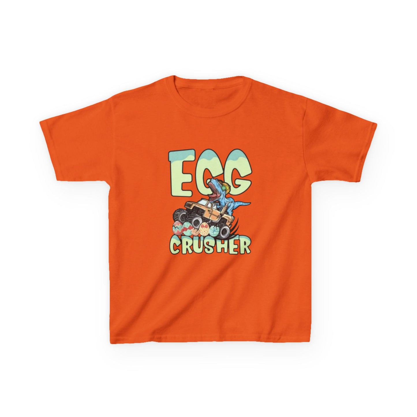 Kids T‑Shirt — 'Egg Crusher' Cartoon Truck Easter Tee
