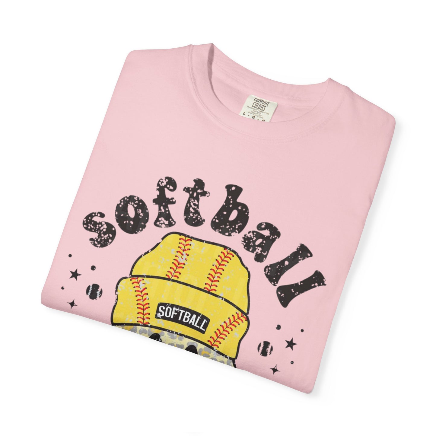 Softball Vibes Smiley T-Shirt