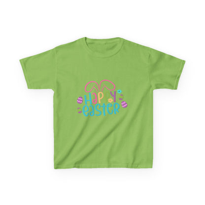 Happy Easter Kids Tee — Bunny Ears & Easter Eggs Holiday Shirt