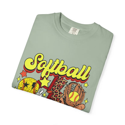 Softball Mama T-Shirt — Retro Softball Mom Graphic Tee