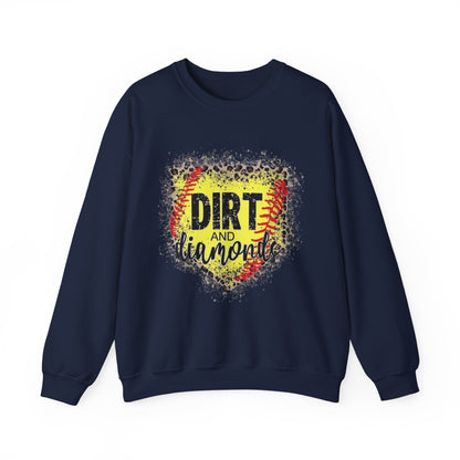 Dirt and Diamonds Sweatshirt — Baseball-Inspired Crewneck for Players & Fans