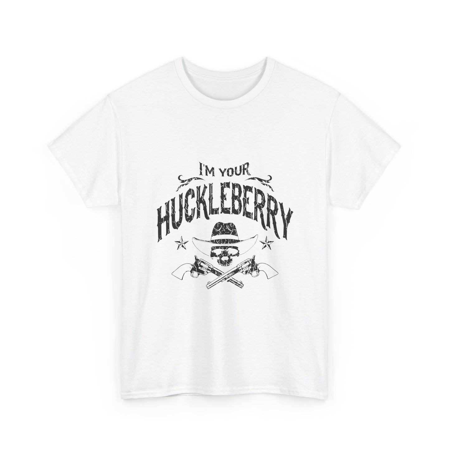 I'm Your Huckleberry T-Shirt — Vintage Western Skull & Pistols Tee