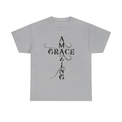 T‑Shirt — “Amazing Grace” Cross Design / “How Sweet the Sound?” Inspirational Gospel Tee