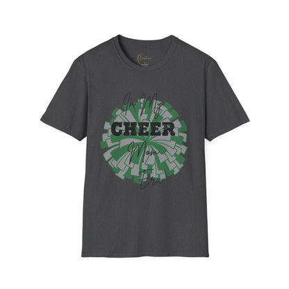 Cheer Mom T‑Shirt — "In My Cheer Mom Era" Graphic Tee | Soft White Cheerleading Gift