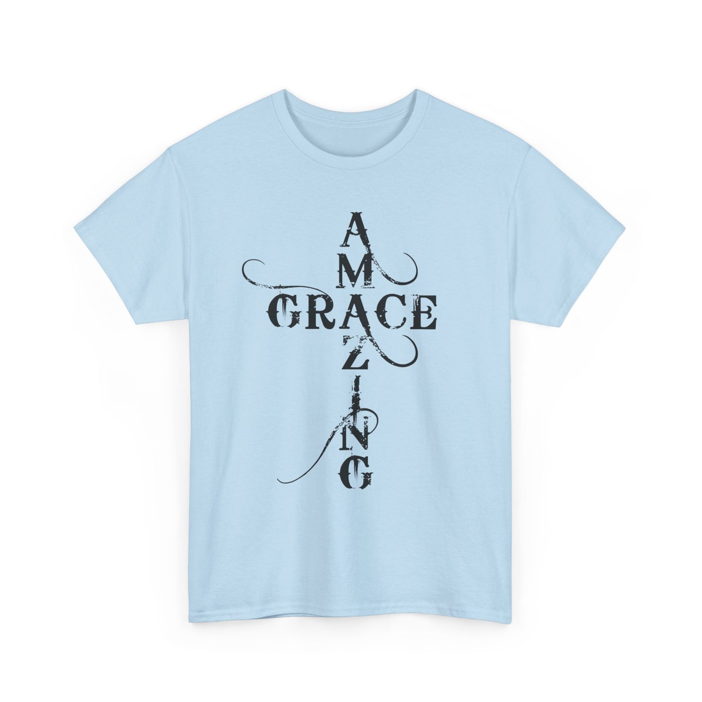 T‑Shirt — “Amazing Grace” Cross Design / “How Sweet the Sound?” Inspirational Gospel Tee