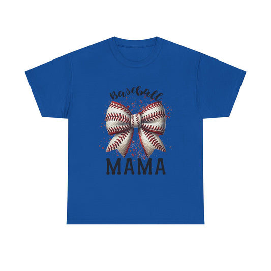 Baseball Mama T-Shirt – Mom Bow Soft Cotton Tee