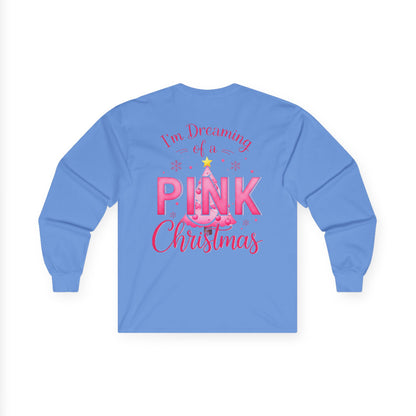 Pink Christmas Unisex Ultra Cotton Long Sleeve Tee