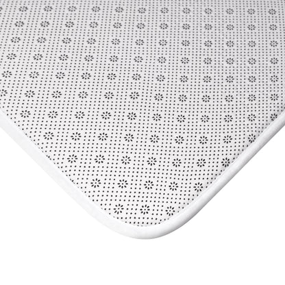 White- Grinch Holiday-Themed Bath Mat with Cheerful 'Ho Ho Ho' Design,