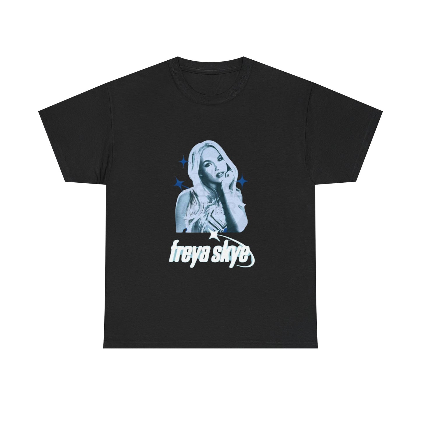 Freya Skye Graphic Tee — Retro Pop Star Portrait Shirt