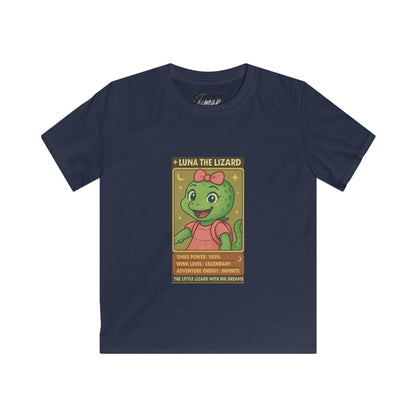 Cute Kids' Lizard Tee - Fun Graphic T-Shirt for Playtime, Birthdays, Gifts, Summer Wear, Unique Children's Apparel