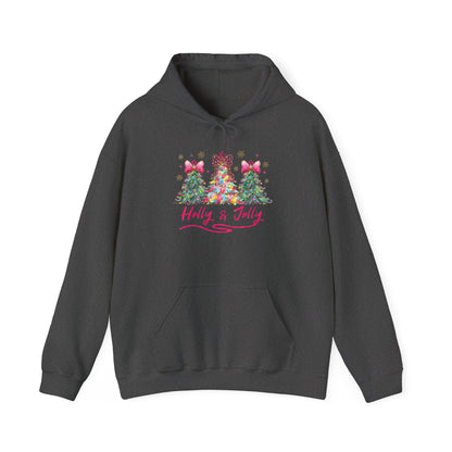 Festive Holly & Jolly Sweatshirt, Unisex Christmas Hoodie, Holiday Gift, Cozy Sweatshirt, Winter Apparel, Casual Wear