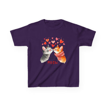 Kids Tee — Cute Cats 'You Had Me at Meow' Valentine Shirt