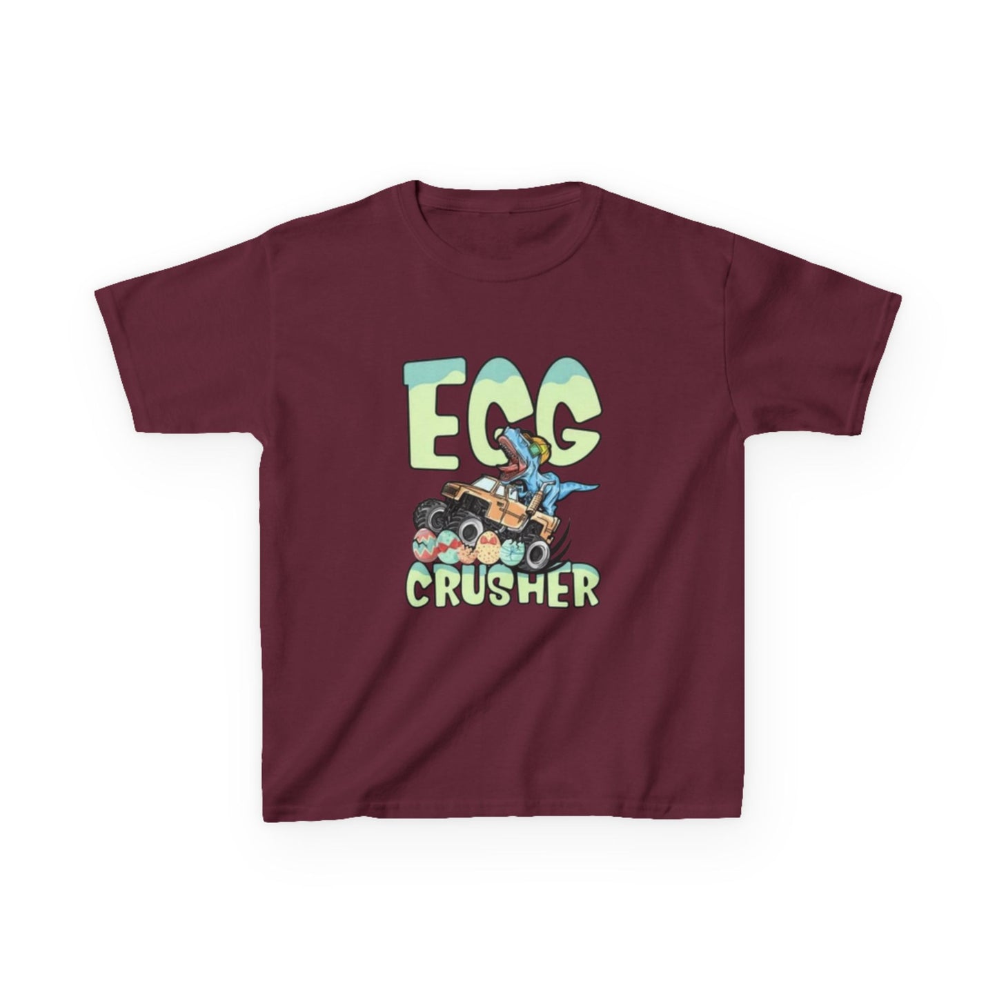 Kids T‑Shirt — 'Egg Crusher' Cartoon Truck Easter Tee