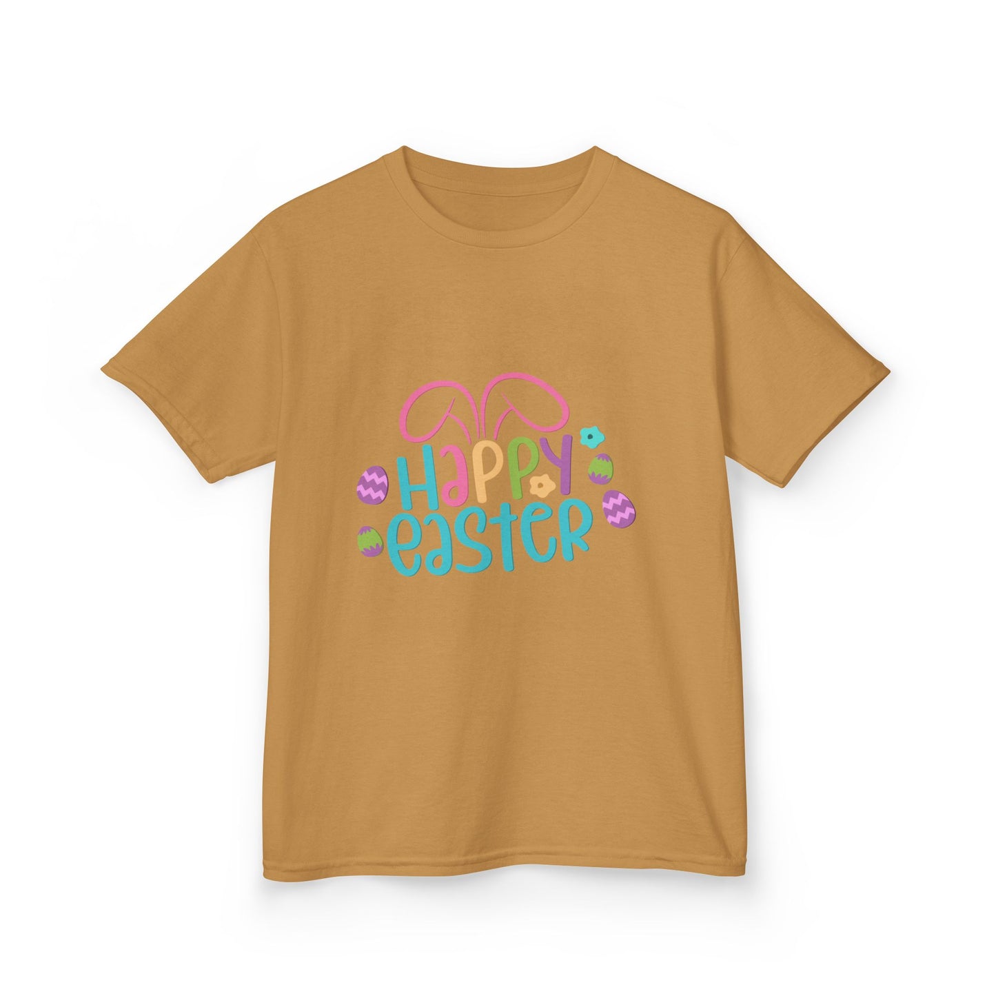 Happy Easter Kids Tee — Bunny Ears & Easter Eggs Holiday Shirt