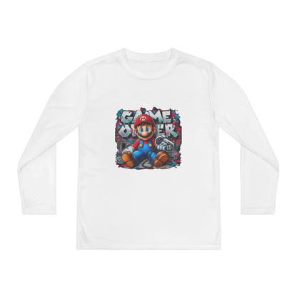 "Game Over" Graphic Youth Long Sleeve Gamer Character Tee