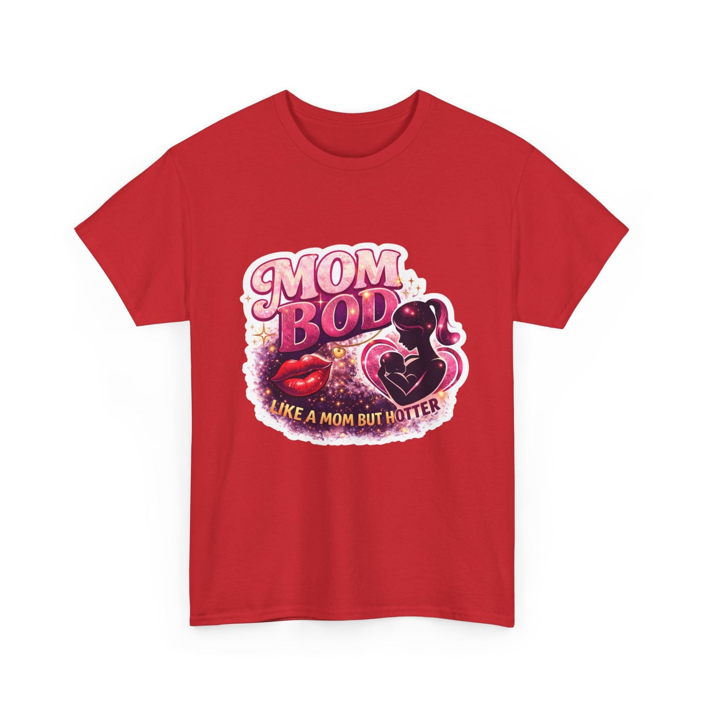 Mom Bod Graphic Tee — "Mom Bod Like A Mom But Hotter" Cute Retro Mother's Day Shirt