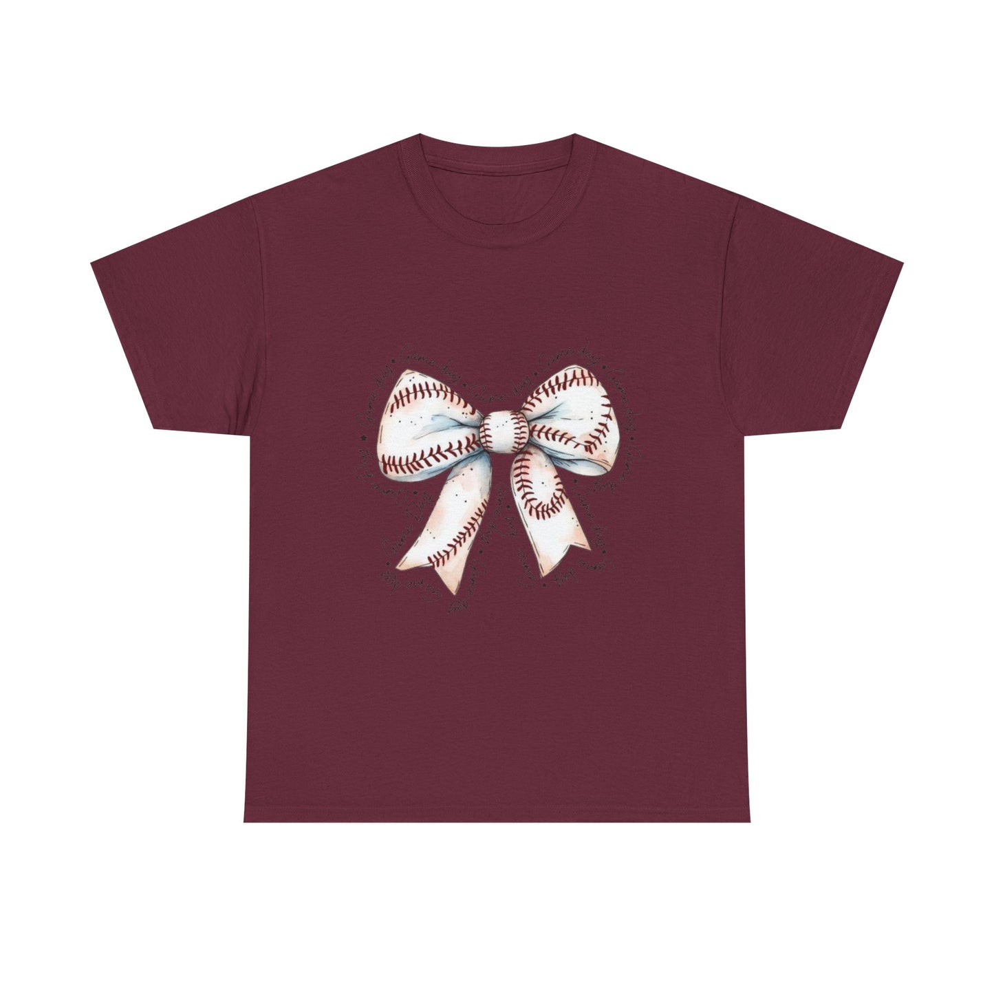 Bow Stitch Tee — Cute Hand-Drawn Ribbon Graphic T-Shirt