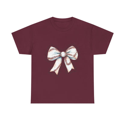 Bow Stitch Tee — Cute Hand-Drawn Ribbon Graphic T-Shirt