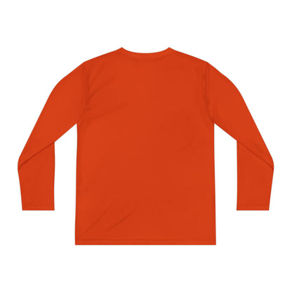 Youth Long Sleeve Ghost Tee, Halloween Shirt, Pumpkin Design, Cute Apparel, Kids' Holiday Wear, Spooky Fun Top