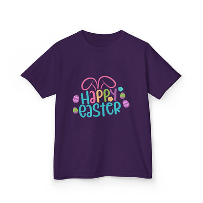 Happy Easter Kids Tee — Bunny Ears & Easter Eggs Holiday Shirt