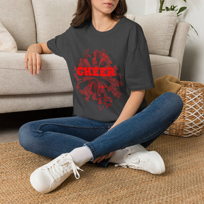 Cheer Mom T‑Shirt — "In My CHEER Mom Era" Pom Pom Graphic Tee