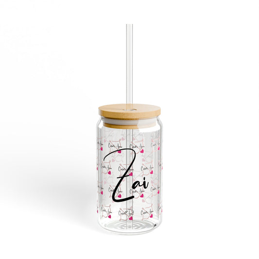 Cupid's Arrow Zai Merch- Sipper Glass, 16oz